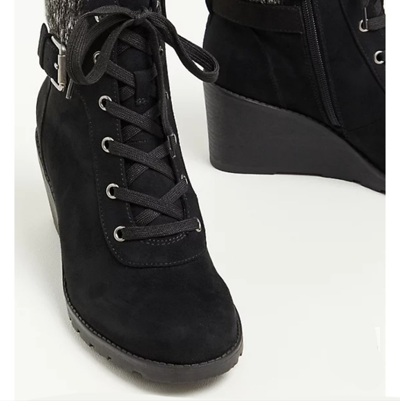 Torrid Black Wedge Bootie - Picture 5 of 5